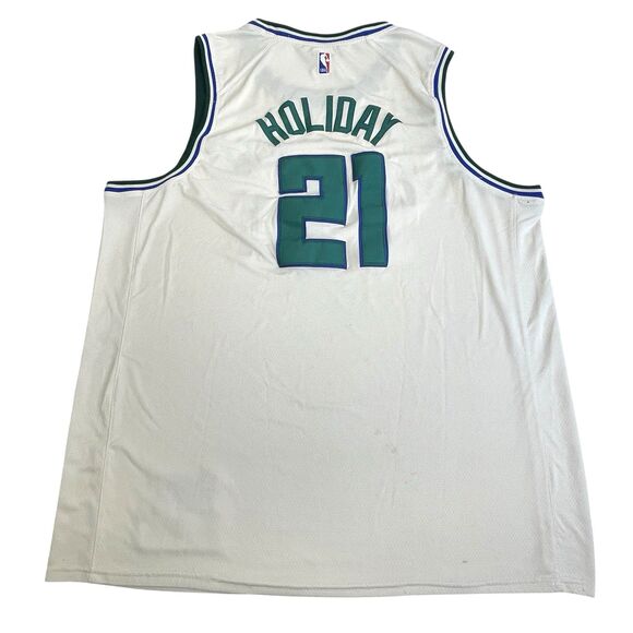 Nike Jrue Holiday Milwaukee Bucks Cream City 21 Swingman‎ Basketball Jersey XXXL - Picture 4 of 16